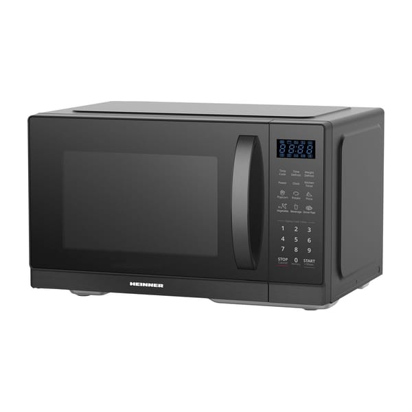 Cuptor cu microunde negru cu panou de control digital